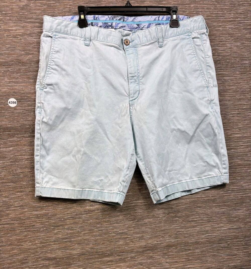 Tommy Bahama Casual Chino Shorts Mens Size 40 Light Blue Golf